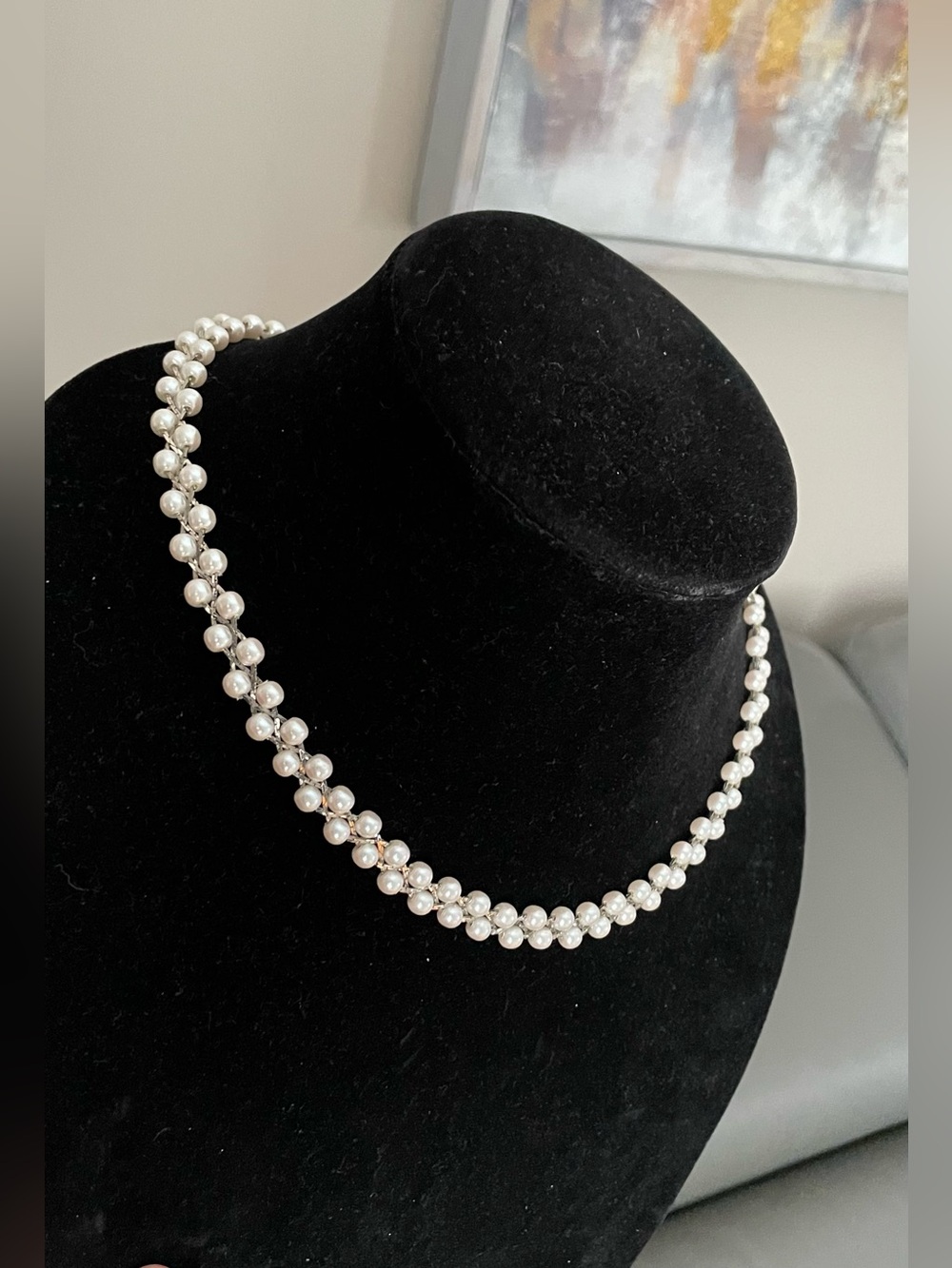 Elegant White Faux Pearl Beaded Necklace - Classic Women’s Jewelry